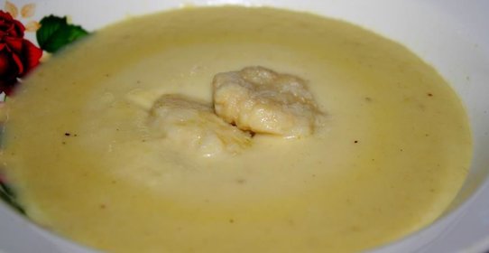 Крем-суп из кольраби с картофельными ньокки