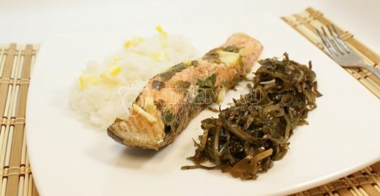 Филе форели запеченное в фольге