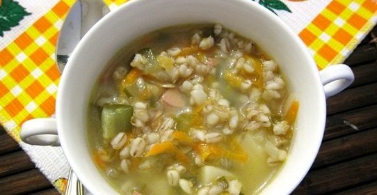 Рассольник с колбасой