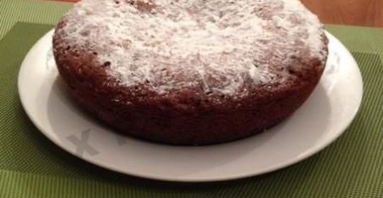 Шоколадный кекс с орехами в мультиварке