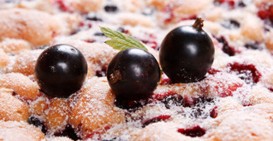 Шарлотка со смородиной