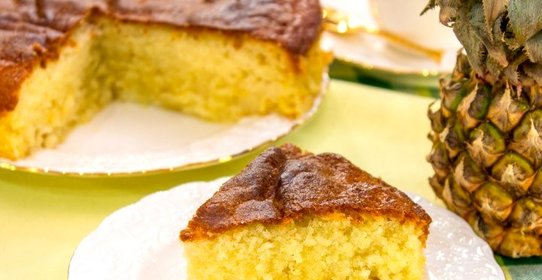 Пирог с ананасами