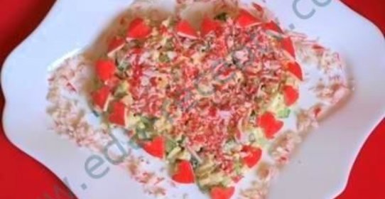 Салат на день Валентина Сердечная симфония