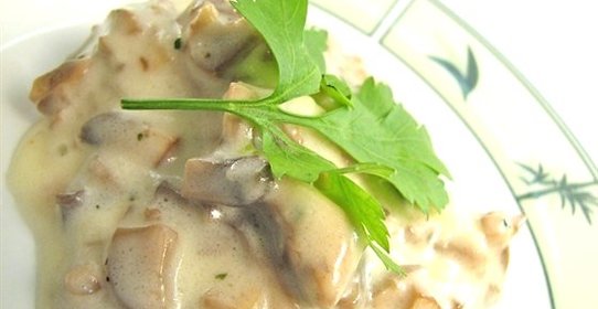 Тушеные шампиньоны