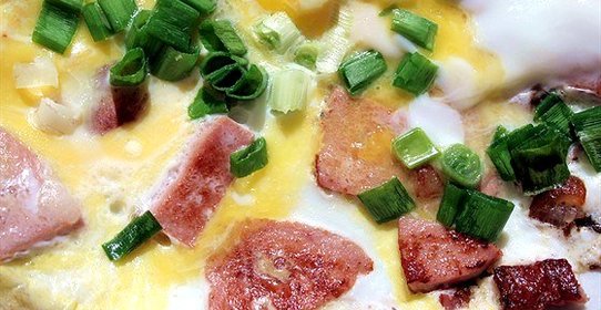 Омлет с ветчиной