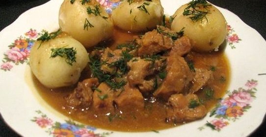 Тушеное вымя