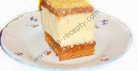 Пляцок бисквит с заварным кремом