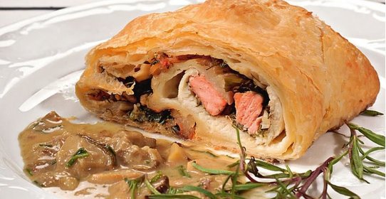 Рыбный рулет с креветками