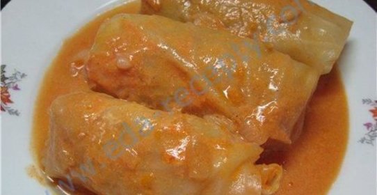 Вегетарианские голубцы с фасолью