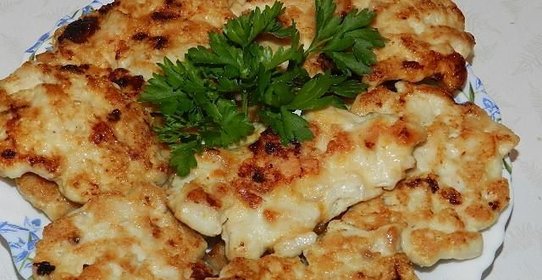Куриные котлеты по-министерски кусочками