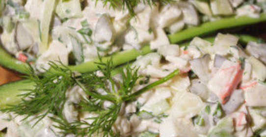 Авокадо с мясом сурими