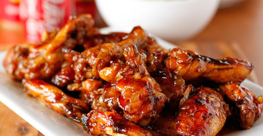 Куриные крылышки в лимонной глазури