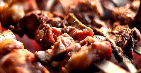 Шашлык из гуся