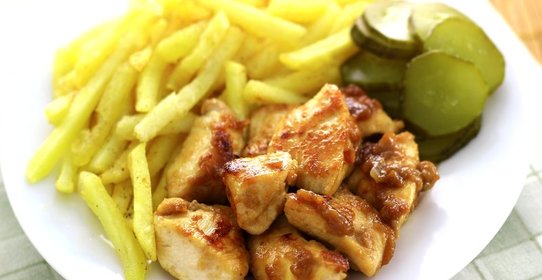 Курица в коньяке