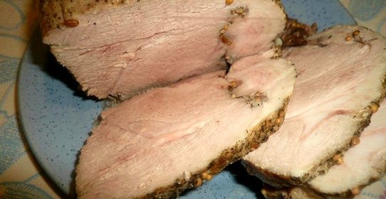 Свиная лопатка запеченная