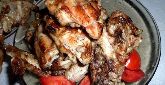 Шашлык из курицы аппетитный