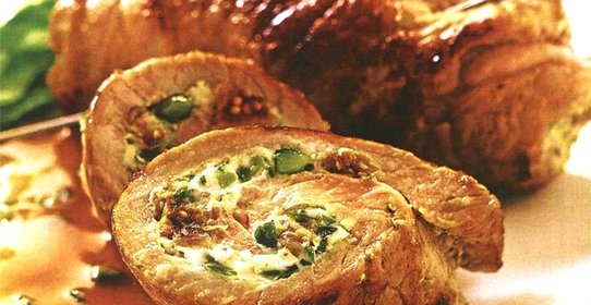 Рулет из свинины в фольге