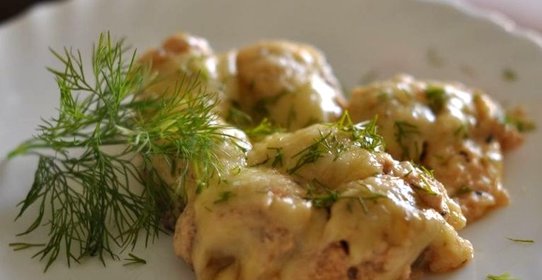 Пельмени в сметане