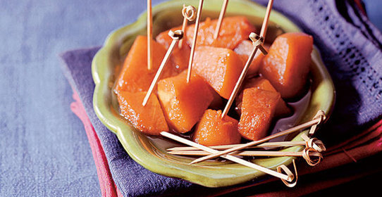 Мороженое с глазированной тыквой холодно-горячо