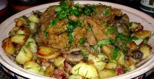 Баранина, жареная на сковороде