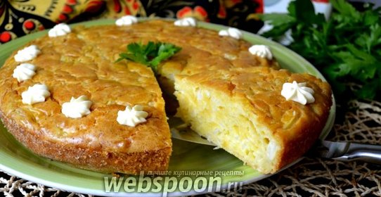 Шарлотка с капустой