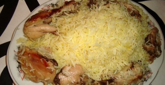 Азербайджанский плов с курицей