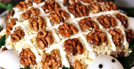 Салат Черепаха с грибами