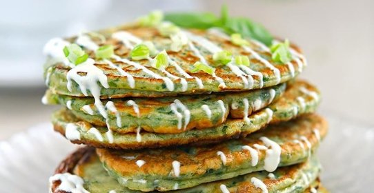 Оладьи из зелени