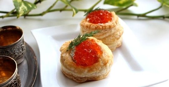 Волованы с икрой