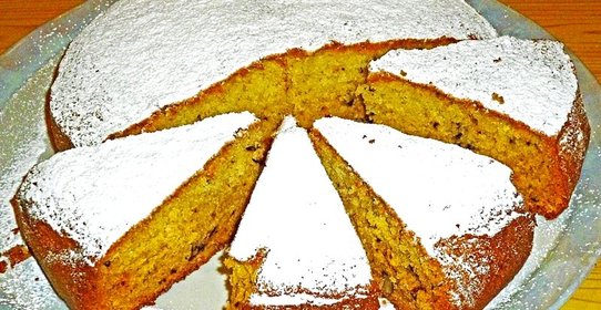 Манник-сметанник с орехами