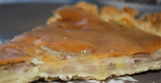 Пирог с бананами и сыром