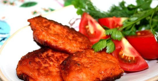 Котлеты из лососевого фарша