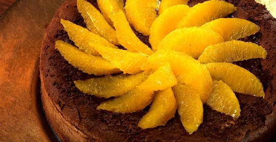 Трюфельный пирог с засахаренным сельдереем