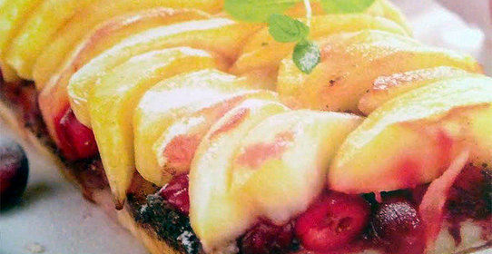 Яблочно-клюквенный пирог