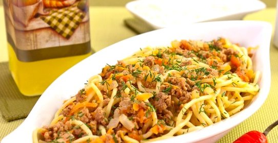 Спагетти с фаршем