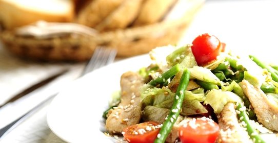 Салат со стручковой фасолью