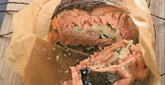 Рыбная бандероль из семги