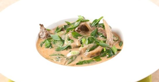 Бланкет из говядины со шпинатом и пряностями