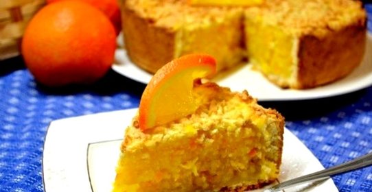 Пирог с апельсиновой начинкой