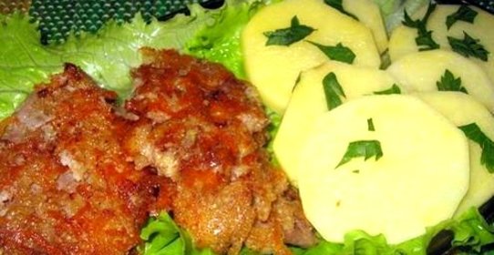 Отбивные из телятины на сковороде