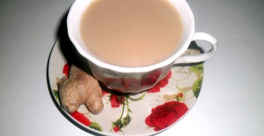 Имбирный чай с молоком