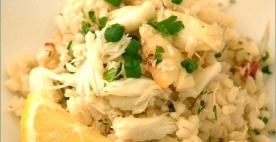 Ризотто с крабом