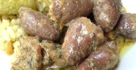 Подливка из куриных сердечек