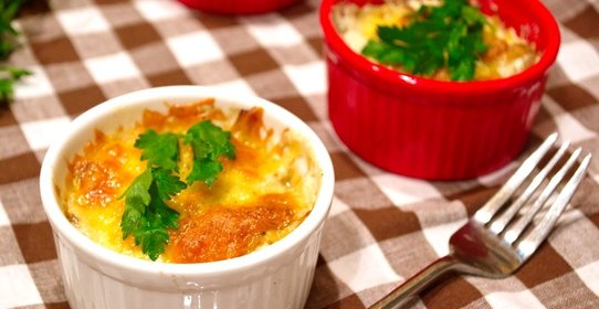 Грибы, запеченные с сыром