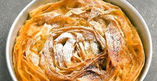 Рифленый молочный пирог