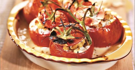 Фаршированные помидоры. Горячий способ.