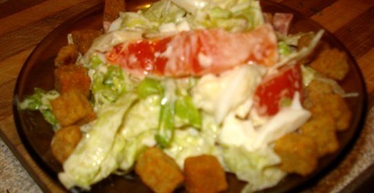 Овощной салат с мясом