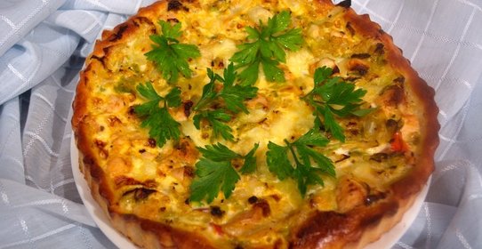 Пирог с курицей и капустой