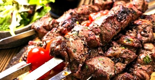 Шашлык из мраморной говядины