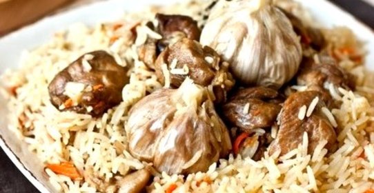 Плов с уткой в казане